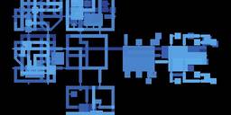 A dungeon map generated from exported 3d dungeon pieces from Daggerfall.